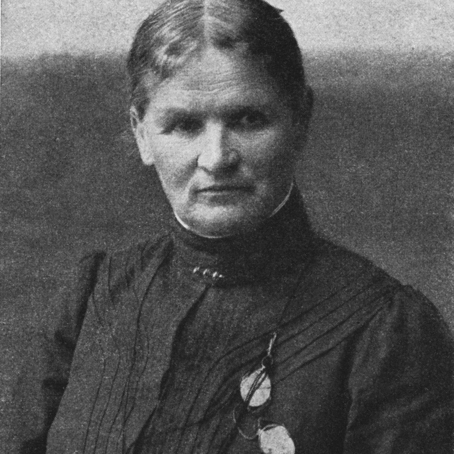 Historisches schwarz-weiss Bild einer Frau