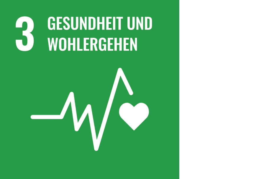 Symbol Herzschlag auf grünem Hintergrund