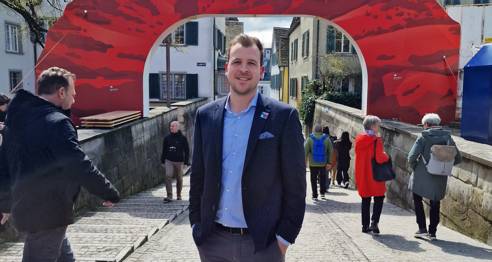 Timo Glasbrenner am Sechseläuten 2023 in Zürich