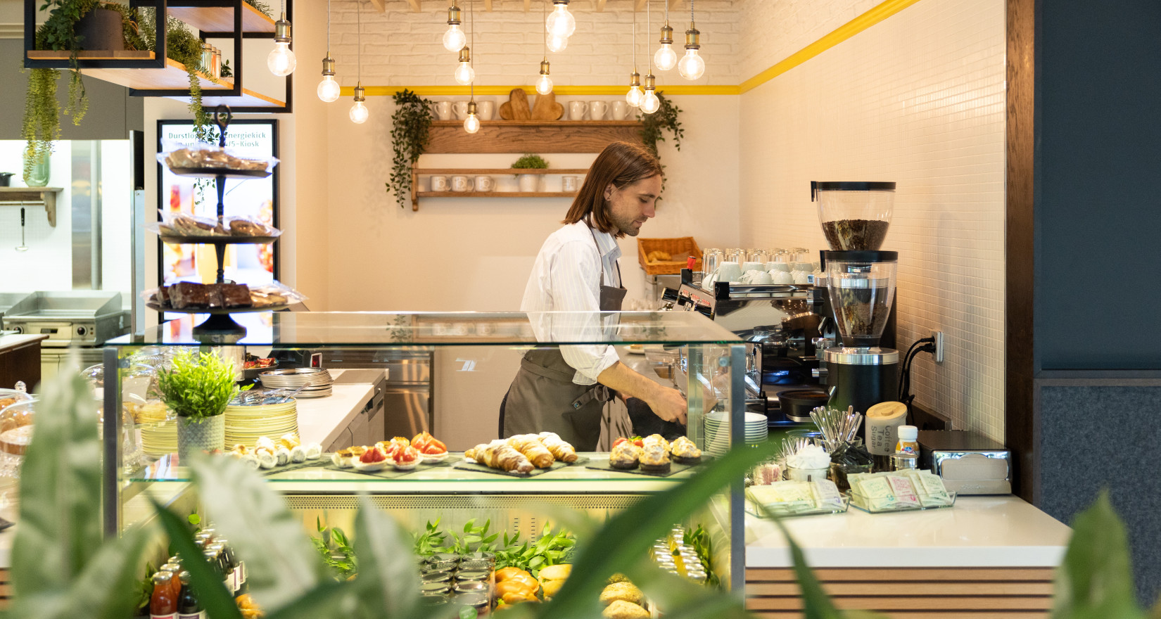 Aufnahme der Selbstbedienungstheke im Restaurant Flur Nord