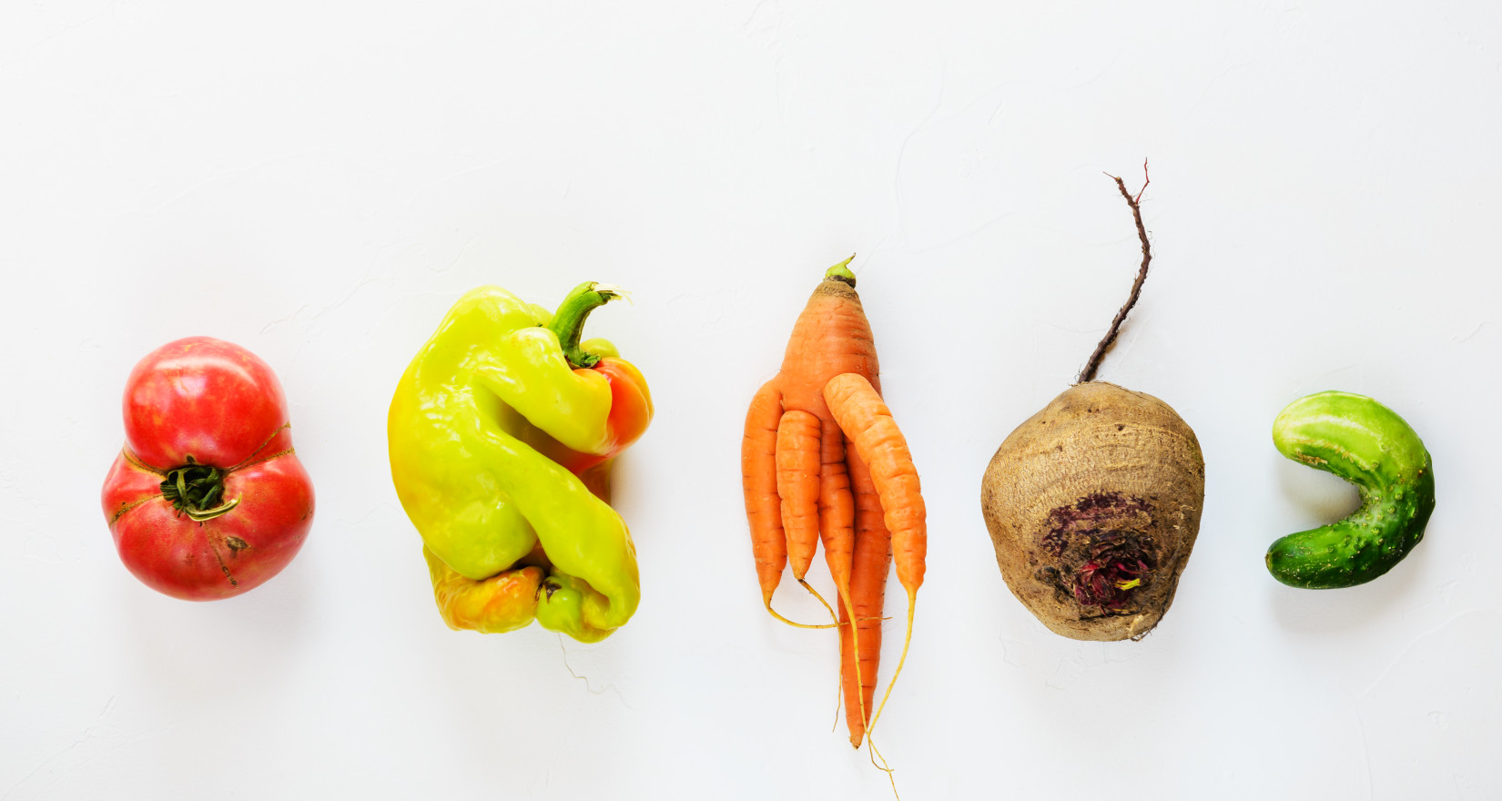 Tomate, Paprika, Karotten, Randen und Gurke