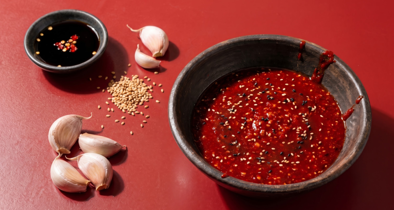 Schüssel mit Sauce
