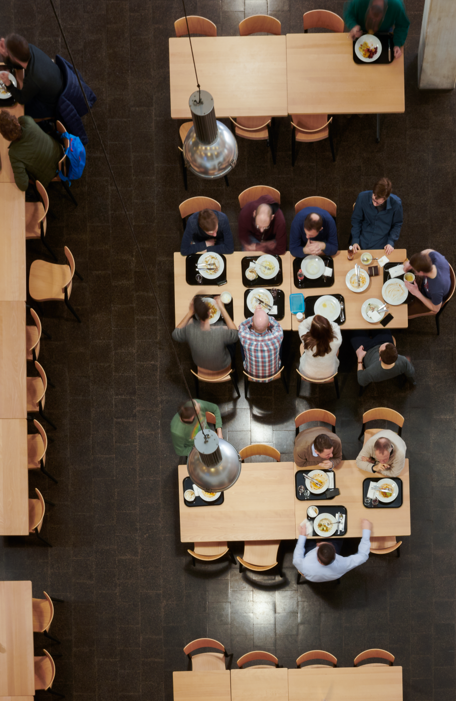 Aufnahme aus der Vogelperspektive des Grossrestaurants Gastronomie im Technopark