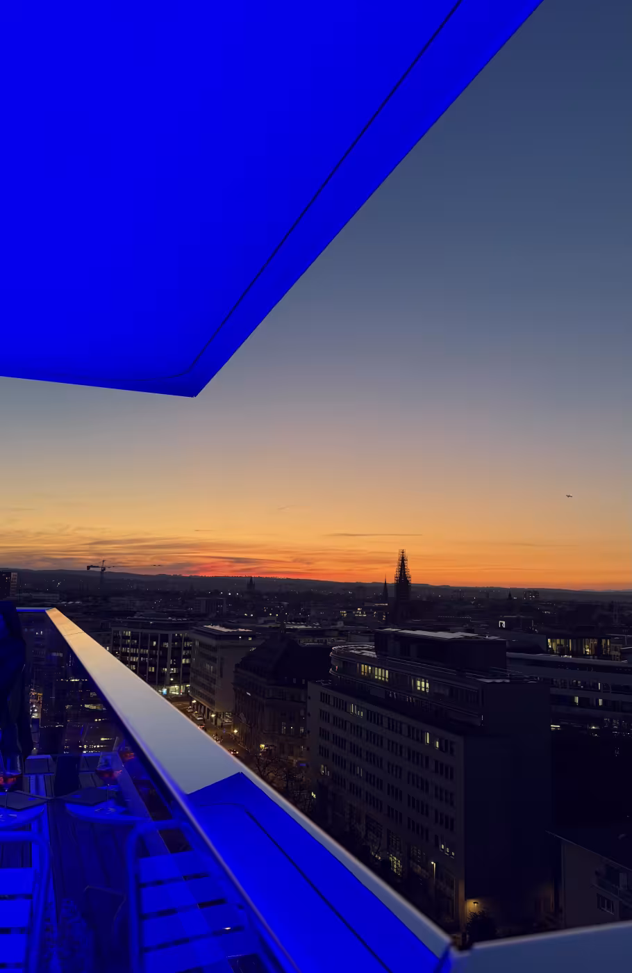 Aufnahme Sonnenuntergang von der Terrasse 