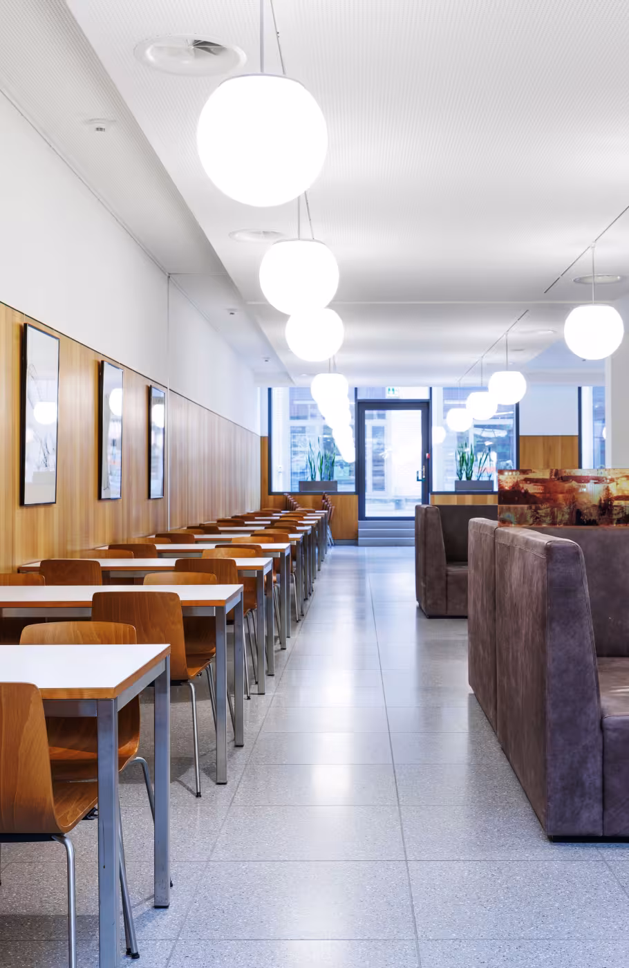 Aufnahme der Inneneinrichtung des Restaurants Pionier