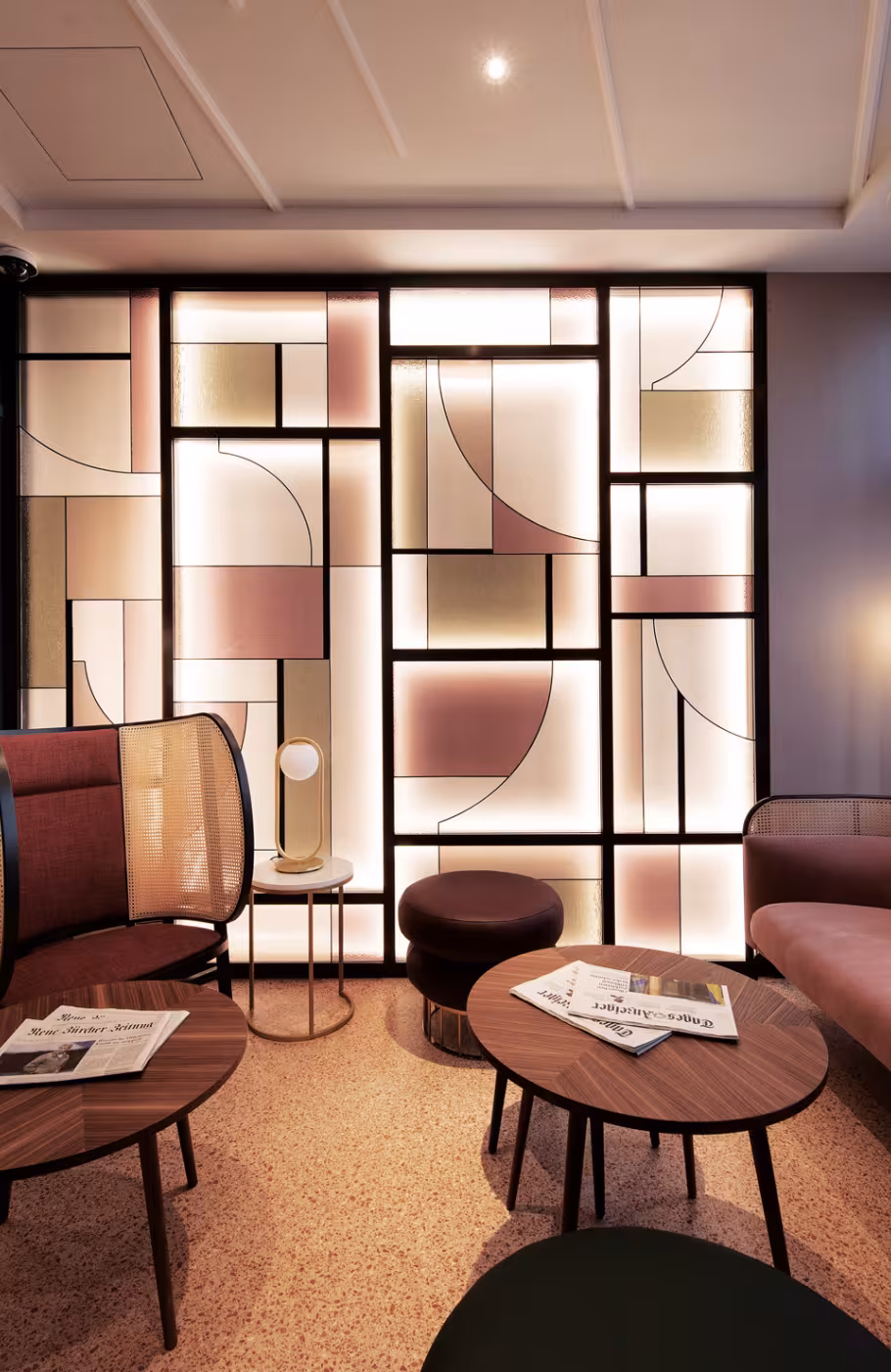 Moderne Lobby eines Hotels