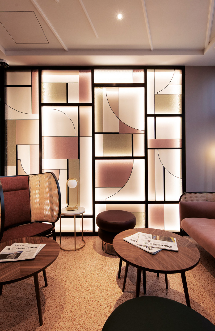 Moderne Lobby eines Hotels