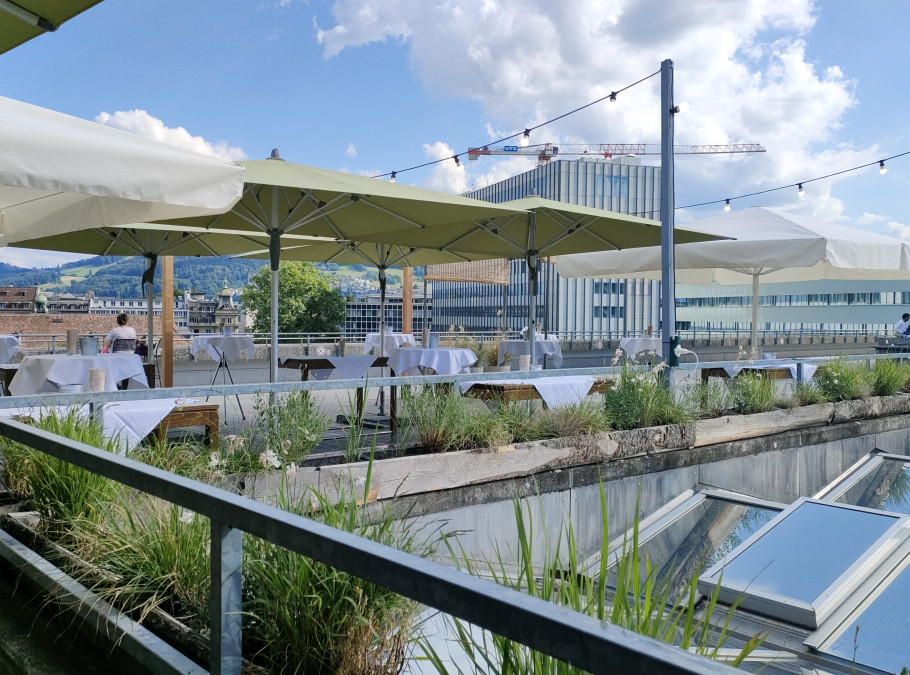 Terrasse des Restaurants Grosse Schanze