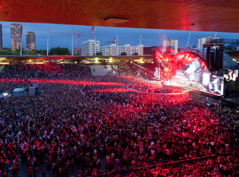 Letzigrundstadion bei einem Konzert