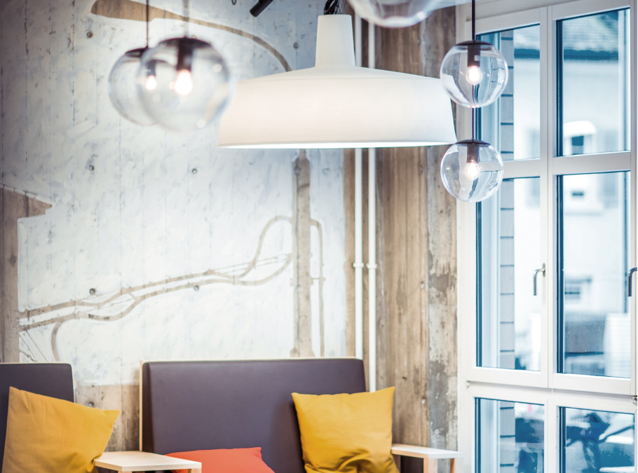 Aufnahme einer Lounge in der Platte 14