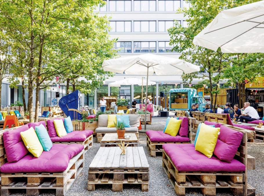 Aufnahme des Pünt Sommergartens