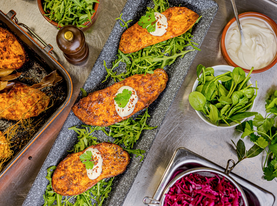 Frische Zutaten angerichtet