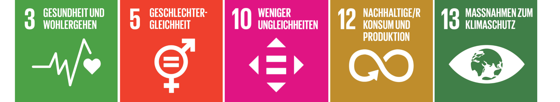 Sustainable Development Goals grafisch dargestellt in verschiedenen Farben