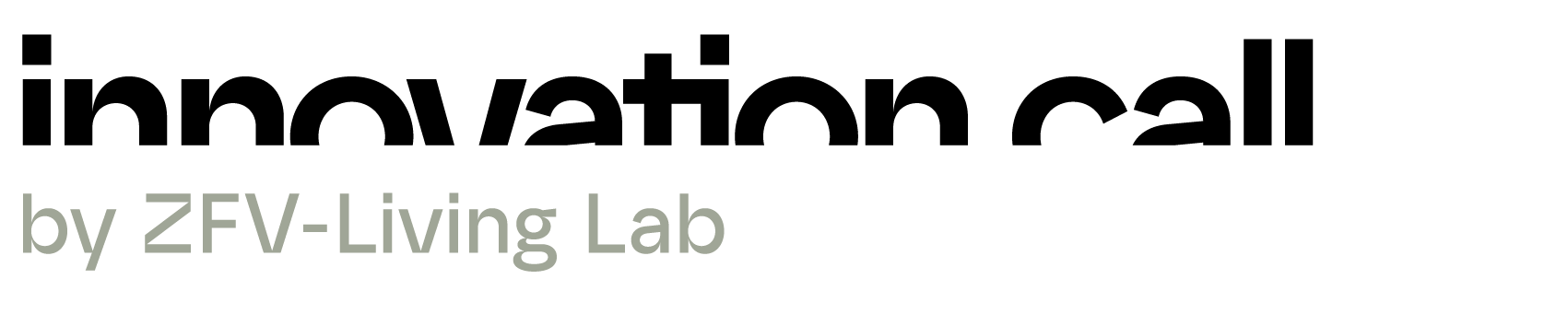 Logo mit Schriftzug innovation call