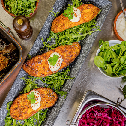 Frische Zutaten angerichtet