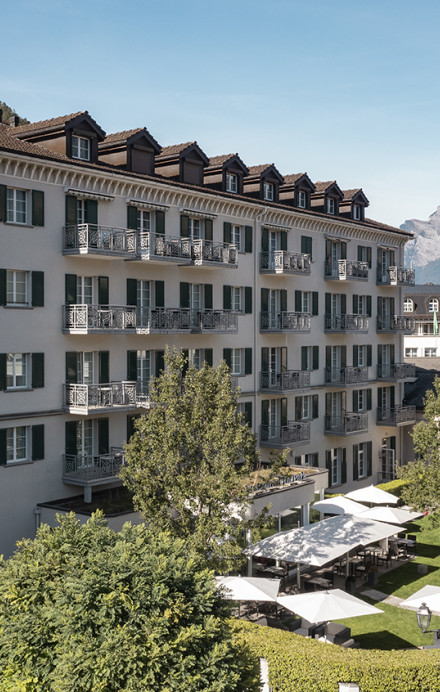 Aussenansicht des Sorell Hotels Tamina 