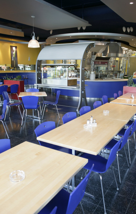 Ansicht des Innenbereichs von Restaurant Indigo