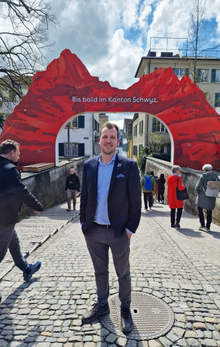 Timo Glasbrenner am Sechseläuten 2023 in Zürich