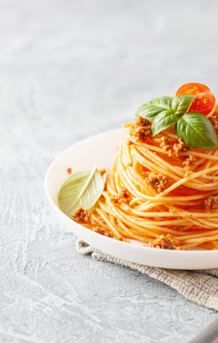 Spaghetti Bolognese auf einem Teller