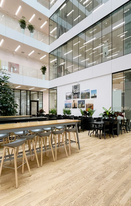 Ansicht des Atrium des Restaurants Flavour Kitchen sitem als Eventlocation